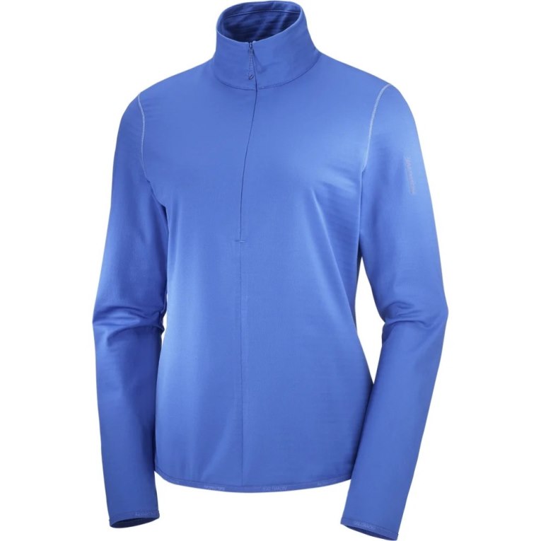 Dámské Bundy Salomon Essential Lightwarm Half Zip Blankyt | CZ 74VDYLW